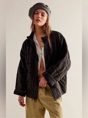Free People | Dolman Quilted Gray Women's Jacket